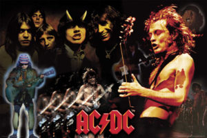 AC/DC Montage Poster (Published 2005, some wear)