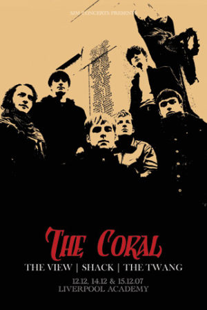The Coral Liverpool Academy Gig Poster