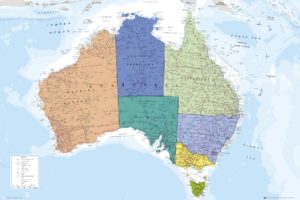 Australia Map Poster