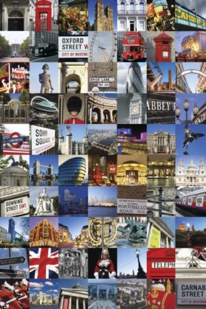 London Collage Poster