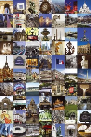 Paris Collage Poster