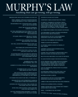 Murphy's Law Mini Poster