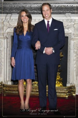 Royal Engagement William and Kate Poster