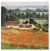 Claude Monet - Detail From Field Of Poppies At Giverny Art Print