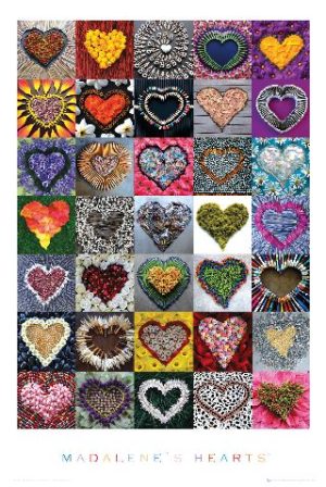 Madalene's Monday Heart Collage Poster