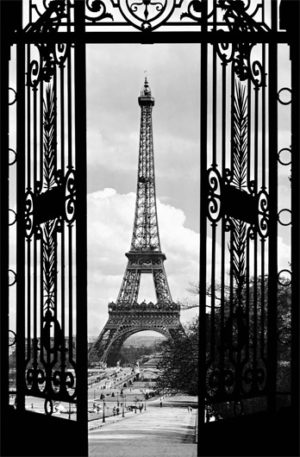 Paris Eiffel Tower Gates Giant Photographic Print