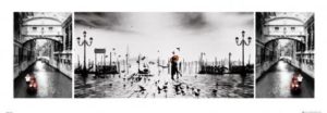Venice Triptych Romance Photographic Print