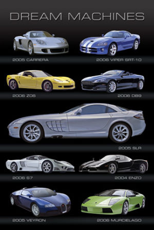 Dream Machines Car Poster