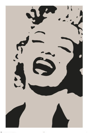 Marilyn Monroe Stencil Poster