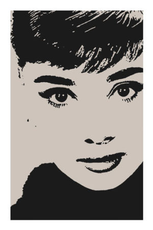 Audrey Hepburn Stencil Poster