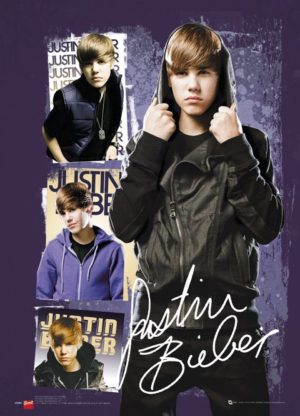 Justin Bieber Hoodie Mini 3D Poster