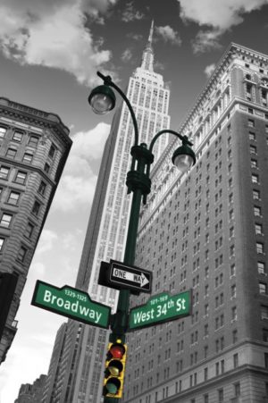 New York Street Sign Poster