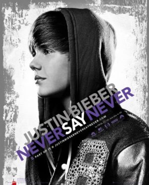 Justin Bieber Never Say Mini Poster