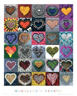 Madalene's Monday Hearts Collage Mini Poster