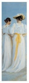 M Ancher - Two Ladies on the Beach Art Print