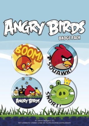 Angry Birds Badge 4 Pack