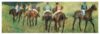 Edgar Degas - Racehorses in a landscape Art Print