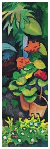 August Macke - Detail From Flowers In The Garden Art Print