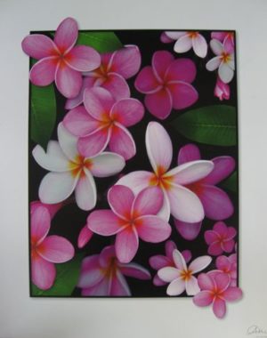 Pink Frangipanis