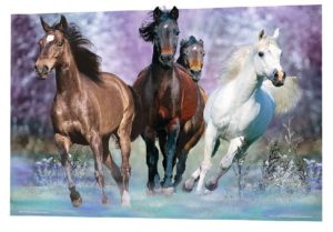Horses Running Bob Langrish Large 3D Lenticular Poster