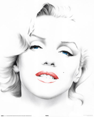 Marilyn Monroe Sketch Mini Poster