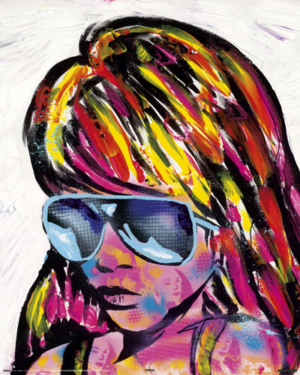 Frank E Hollywood Sunglasses Mini Poster