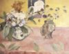 Paul Gauguin - Flowers and a Japanese Print, 1889 Art Print