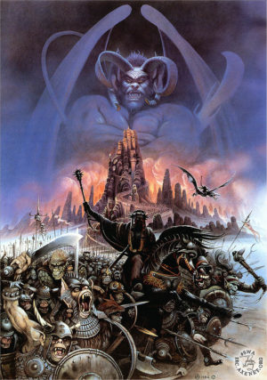 Chris Achilleos - Host of Chaos Mini Poster (Published 2002, some wear)