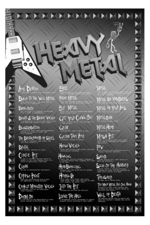 Heavy Metal Slang Poster