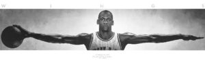 Basketball Michael Jordan Wings Jumbo Poster