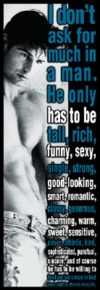 I Don't Ask Much in a Man Door Poster