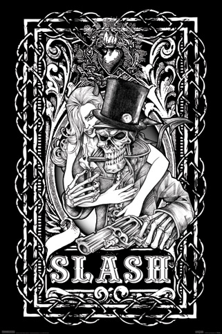 Slash Skeleton Guns n Roses Poster
