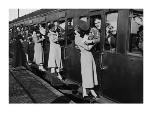 The Sweethearts Goodbye 1935 Photographic Print