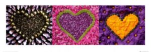 Madalene's Hearts Purple Art Print