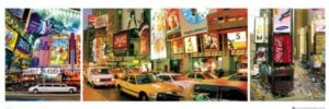 New York Times Triptych Slim Poster