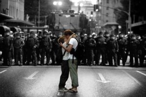 Protest Kiss Poster