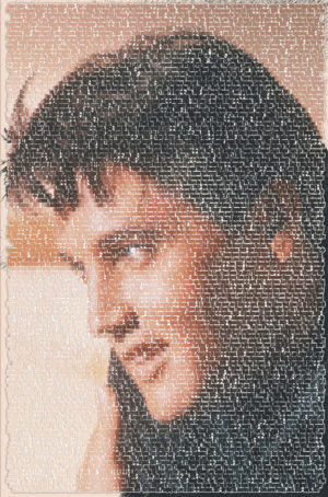 Elvis Presley Written Image Poster