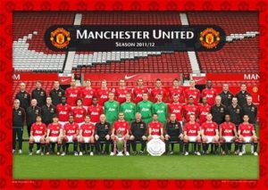Manchester United Team 2011/2012 Large 3D Poster