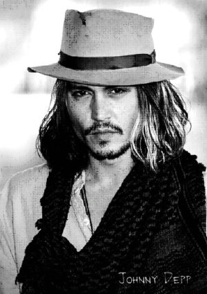 Johnny Depp Hat Poster