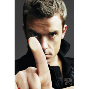 Robbie Williams Finger Poster