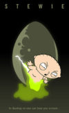 Family Guy Stewie Alien Poster