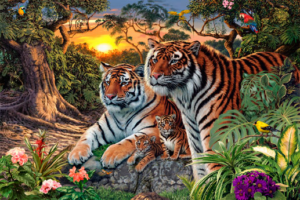 Hidden Tigers (Find the Tigers in the Picture) Poster