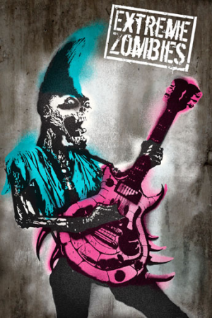 Extreme Zombies Guitar Poster