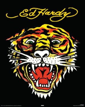 Ed Hardy - Tiger Mini Poster