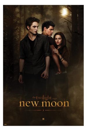 Twilight New Moon Edward, Bella And Jacob Poster (Published circa 2009, some wear)