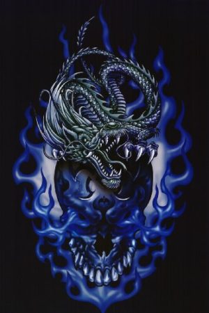 Blue Dragon Skull