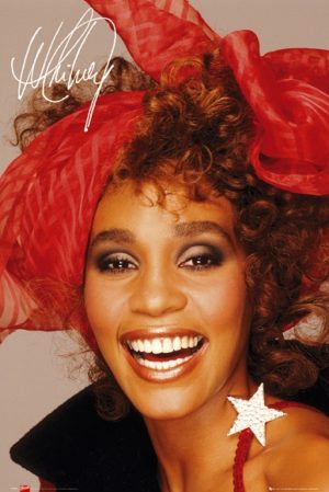 Whitney Houston Scarf Poster