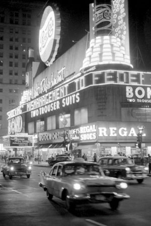 New York Times Square Vintage Traffic Car Poster