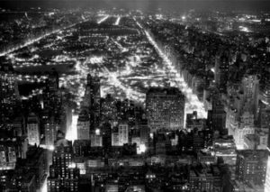 New York Central Park Night Shot Poster