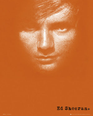 Ed Sheeran Orange Mini Poster